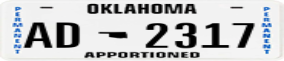 Trailer License Plate